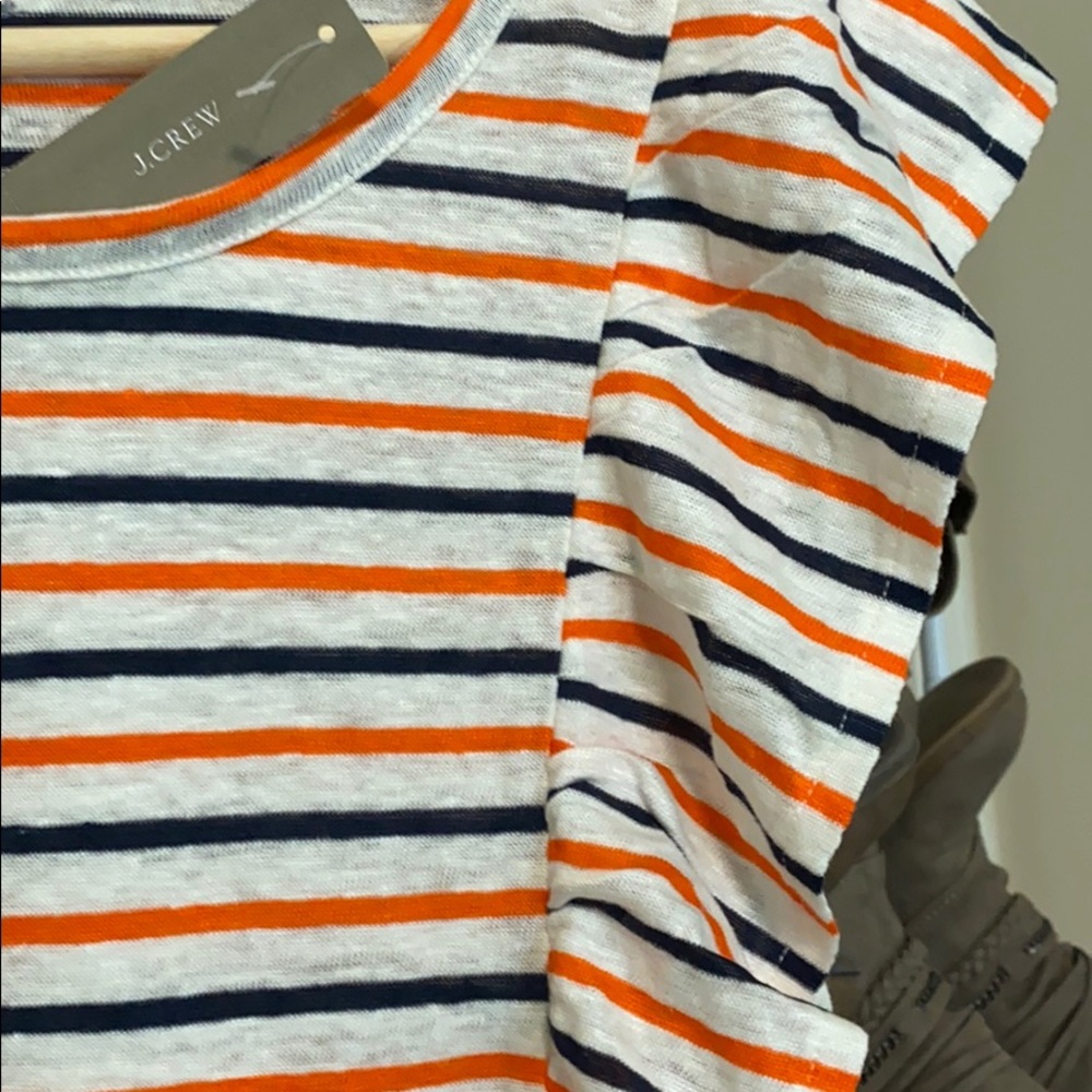 NWT! J Crew ruffle tee - Picture 3 of 8